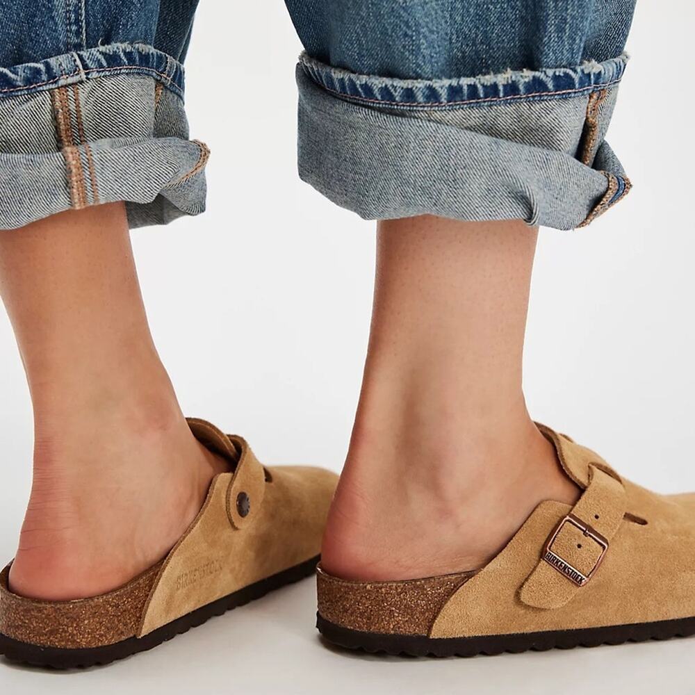 NEW Birkenstock Boston Slip-On Clogs Latte Cream - Picture 3 of 9